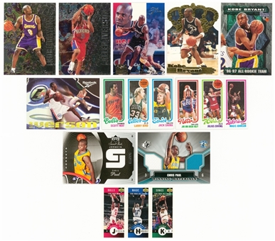 1980-2005 Topps and Assorted Brands Basketball Card Collection (11) - Including Kobe Bryant, Larry Bird and Magic Johnson Rookie Cards!